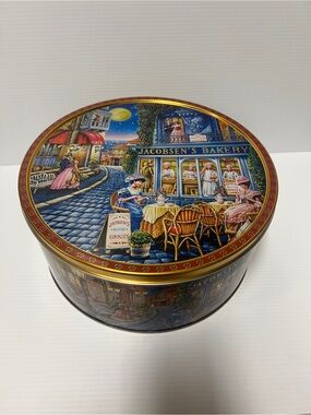 Decorative Cookie Tin - Blue